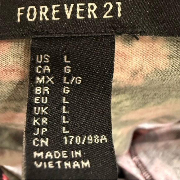 Forever 21 Floral Bodycon Dress Long Sleeve Scoop Back Black Red Roses Large - Picture 7 of 10